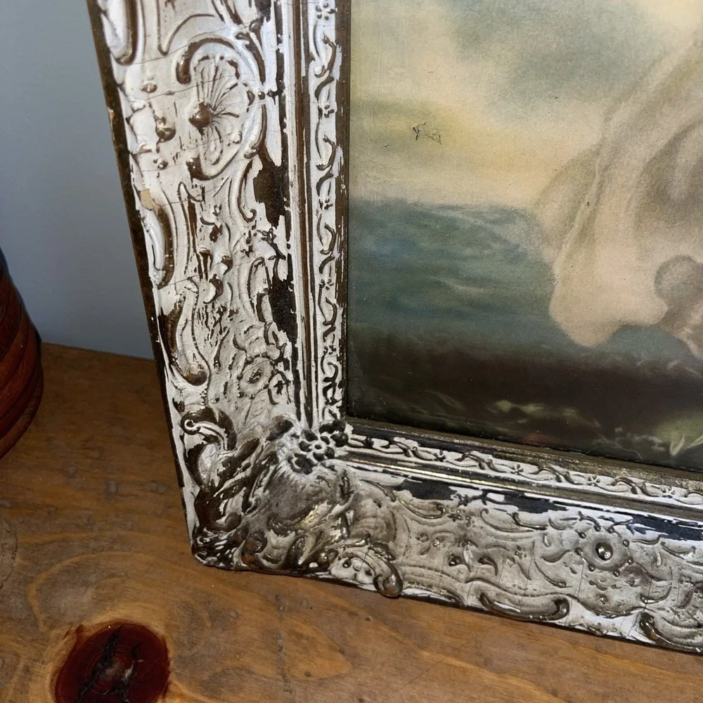 Vintage Pinkie Framed Print Wood Frame 1979 Beautiful 20 X 24‎